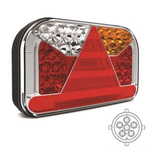 Links | LED achterlicht zonder kentekenlicht | 12-36v | 5-PIN | V10C5-511B5-FT-170 L NT LED SPKPM BAJONET 5 PIN-V10C5-511B5