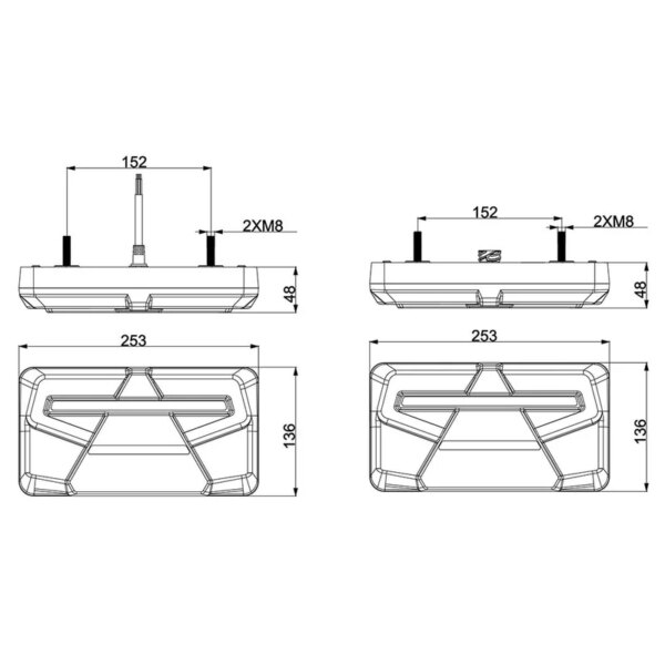 links 12-24v 200cm kabel | VC-6001--VC-6001-5