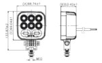 LED werklamp | R65 flitser | 2250 lumen | 9-36v | 4m. kabel | WFF-1822A--WFF-1822A-9