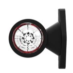 LED breedtelamp met korte steel | 12-24v | 20cm. kabel | M10BV-100RW-FT-009 A LED-M10BV-100RW-3