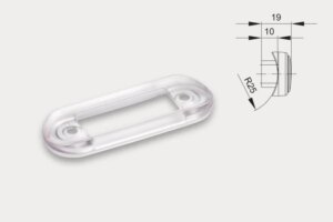 Montagesteun wit | 200-serie markeringslicht voor lampenbeugel | M10MS-200W-FT-015 PG T-M10MS-200W