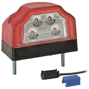 LED kentekenverlichting | 12-36v | met 0.75mm.2 connector | M10KV-110R-FT-031 A LED QS075 M05-M10KV-110R
