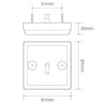 LED compact mistlicht | 12-24v | 30cm. kabel | 81FM-81FM-81FM-2