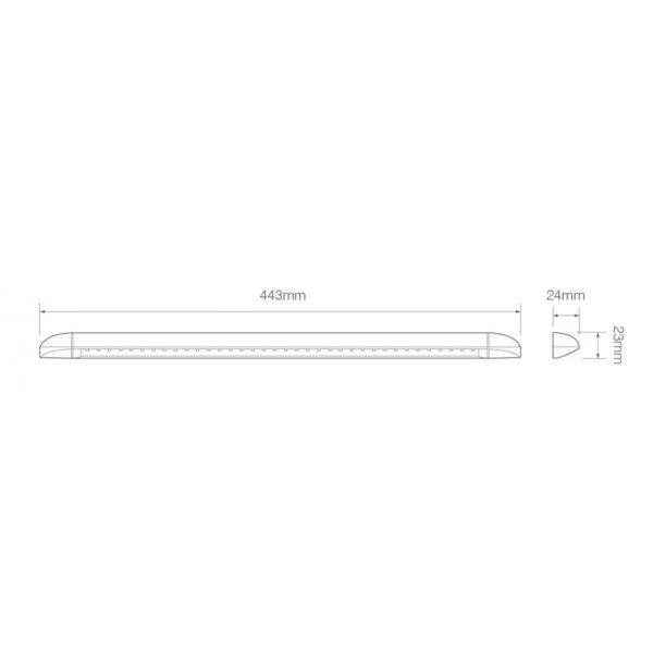 3cm | zwarte behuizing | 12v | warm wit licht | 23450BLK-12-23450BLK-12-23450BLK-12