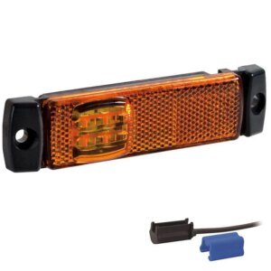 LED markeringsverlichting amber | 12-24v | 0