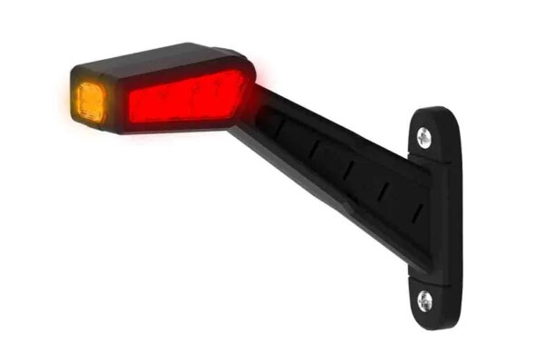 Links | LED breedtelamp | 12-36v | 30cm. kabel | rood-wit-amber | MB-1461RWA-FT-146 L LED-MB-1461RWA