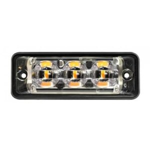 Ultra platte Slimline LED flitser 3 LED's | wit | 12-24v | SSLED3DVW-SSLED3DVW-SSLED3DVW