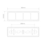 LED achterlicht met zwarte rand | 12-24v | 40cm. kabel | 80BAARRME-80BAARRME-80BAARRME-2