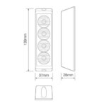 LED flitser 4 LED's | Wit | 10-30v | LED4DVW-LED4DVW-LED4DVW-2
