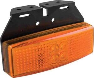 LED markeringslicht amber | 12-24v | 20cm. kabel | 1491AM-1491AM-1491AM