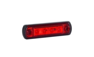 LED markeringslicht rood met beugel | 12-24v | 50cm. kabel | MV-5250R-LD 945-MV-5250R