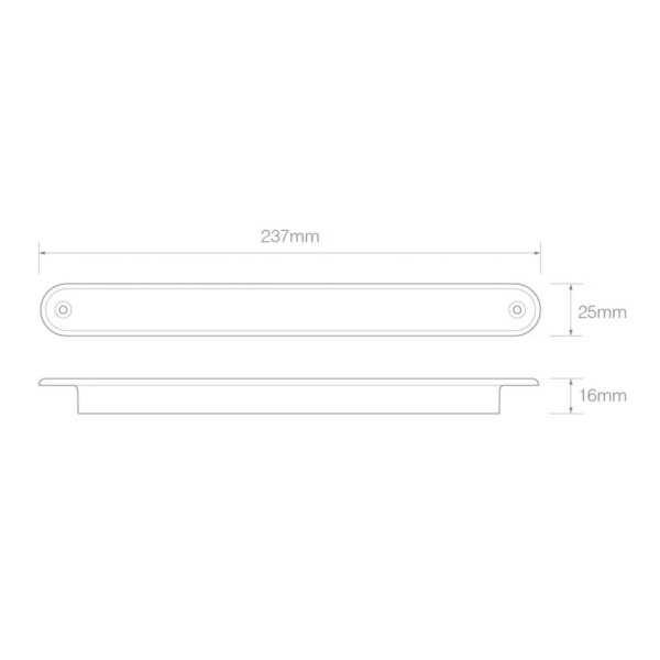 3de remlicht LED (Rode lens) | 235RHM12E-235RHM12E-235RHM12E-3
