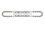LED flitsbalk amber | 13 serie | ECE-R65 amber | transparant | wit midden | 1250mm | 24 LE | 13-01008-E-13-01008-E-13-01008-E-2