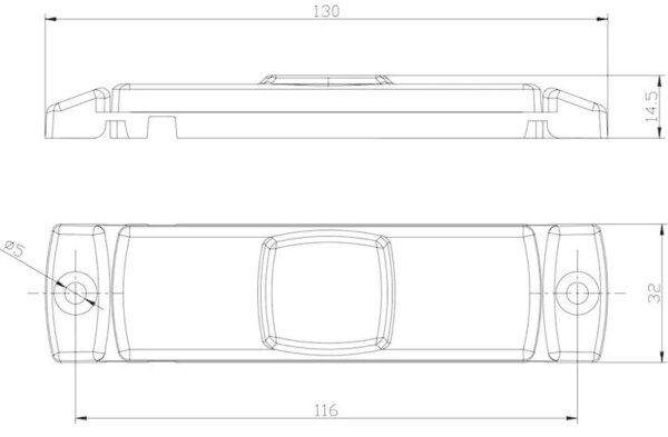 LED markeringslicht amber | 12-24v | 50cm. kabel | M10MV-100A-FT-017 Z LED-M10MV-100A-2