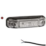 LED markeringslicht rood | 12-24v | 50cm. kabel | M10MV-500R-FT-013 C LED-M10MV-500R