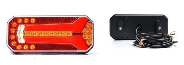 LED achterlicht universeel 12-24v 200cm kabel horizontaal&verticaal montage | VC-5300-1111 L/P-VC-5300-2