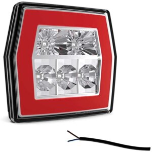 LED compact achterlicht zonder kentekenlicht | 12-36v | 100cm. kabel | V10C3-700-FT-120 LED-V10C3-700