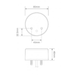 Ronde LED knipperlicht -markeringslicht | 80AW12-80AW12-80AW12-3