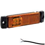 LED markeringsverlichting amber | 12-24v | 50cm. kabel | M10MV-190A-FT-018 Z LED-M10MV-190A