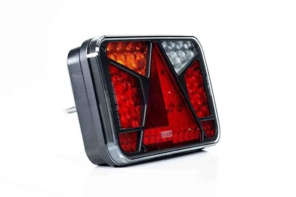 Links | LED achterlicht met kentekenlicht | 12-24v | 7-functies 6-PIN bajonet | VC-4511B6-FT-370 L TB LED BAJONET 6PIN-VC-4511B6-2