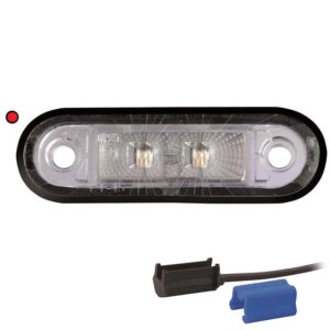 LED markeringslicht rood | 12-24v | 0