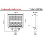 LED werklamp | 2272 lumen | 9-36v | 40cm. kabel | TRSW12275FB--TRSW12275FB-9