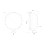 LED R112 verstraler | met dagrijverlichting | 12-24v | 30cm. kabel | DL226-DL226-DL226-10