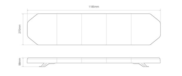 LED zwaailampbalk | R65 | 1185mm | 12-24v | EQPLB1185R65AM-EQPLB1185R65AM-EQPLB1185R65AM-2