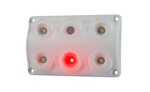 LED interieurlamp - Touch - Rood-wit - 5000K - 12-24v - IP65 | BTS-1500RW-LWD 2157-BTS-1500RW