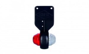 LED breedtelamp rechts rood-wit 12-24v 50cm kabel | MB-4232RW-LD 368/L-MB-4232RW