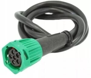 Rechts | 6-PIN bajonet aansluiting | met 200cm. kabel | V10AC-202B6-WTY BAJONET P 6 PIN M20-V10AC-202B6