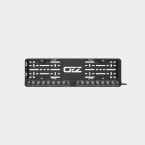 OZZ DLP1 kentekenplaathouder met zwarte lightbar (2 lichtbronnen)-88219-88219