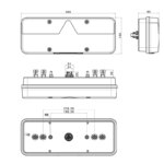 Links | LED trailerlamp | dynamisch knipperlicht | 9-36v | 7-PIN | VC-1011B7-FT-500-16 LED-VC-1011B7-4