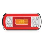LED achterlicht met kentekenverlichting | 12-36v | 5-PIN | V10C6-630B5-FT-130 COF LED BAJONET-V10C6-630B5-2
