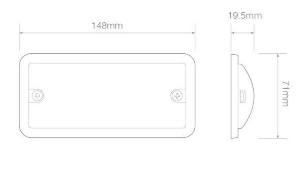 LED interieurverlichting | zwart | 24v | koud wit licht | 148BW24-148BW24-148BW24-2