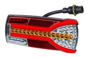 Rechts | LED achterlicht dynamisch knipperlicht en kentekenlicht | 12-24v | 7-PIN | V14C7-912B7-LZD 2305-V14C7-912B7