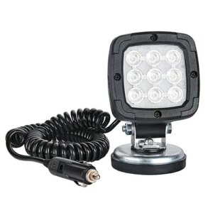 LED werklamp 1700 lumen op magneetvoet 12-24v 3.0m krulsnoer | WF-3617MM30-FT-036 LED MAG M30-WF-3617MM30