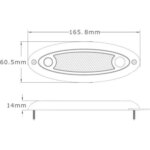 LED binnenverlichting | zonder schakelaar | 16cm | 12-24v | 4500K | B15GS-616--B15GS-616-4