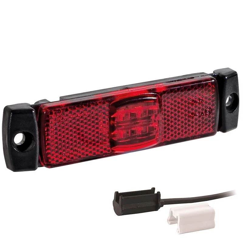 LED markeringslicht rood | 12-24v | 1 LED markeringslicht rood | 12-24v | 1