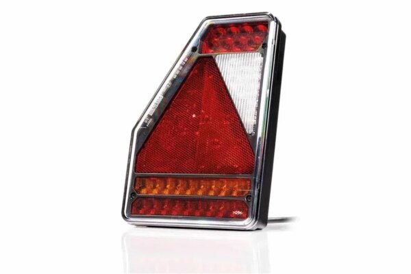 Links | LED achterlicht | driehoek model | 12v | 5-functie | 5-PIN | VC-3301B5-FT-277 L LED BAJONET 5PIN-VC-3301B5