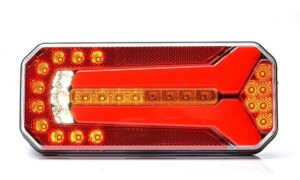 LED achterlicht uni 12-24 200cm kabel dynamisch knipperlicht-W150DD-1123 L/P-VC-5310
