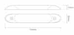 LED interieurverlichting | excl. schakelaar | 15cm. | wit | 24v. | koud wit licht | 1031-24 - Afbeelding 2