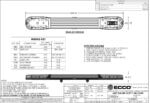 LED flitsbalk amber | 13 serie | ECE-R65 amber | transparant | 1500mm | 24 LED's | 13-00008-E - Afbeelding 3