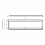 LED kentekenplaathouder incl. verlichting 12-24v, 2m. kabel | 2100 - Afbeelding 2