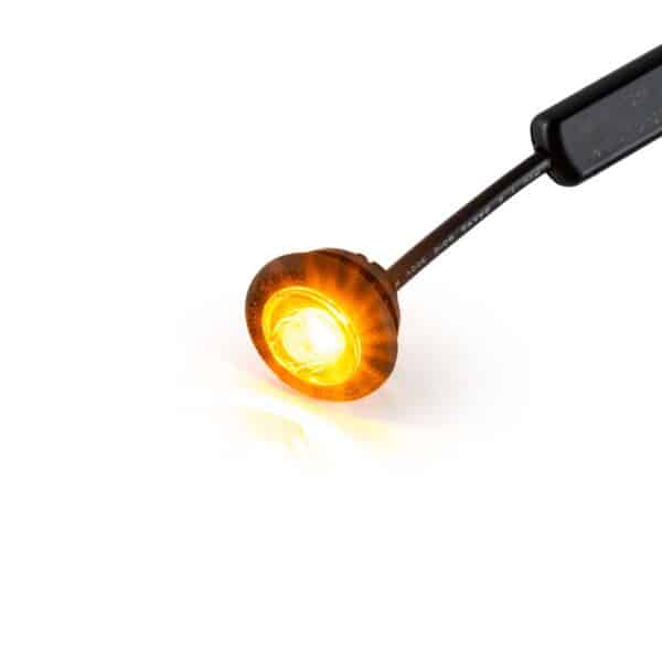LED markeerlicht amber 12-24v 25cm kabel - Afbeelding 7