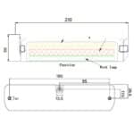 LED ADR achterlicht top-montage incl. werklamp 12/24v, SS-conn - Afbeelding 2
