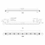 LED R10 traffic advisor amber 1232mm. | 12-24v | 16,8m kabel | ED3355A - Afbeelding 2