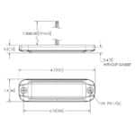 LED flitser 6-LED | R65 | amber | 12-24v | IP69K | ED3801A - Afbeelding 2