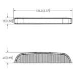 LED R65 flitser compact blauw 9-LED 12-24v - Afbeelding 2