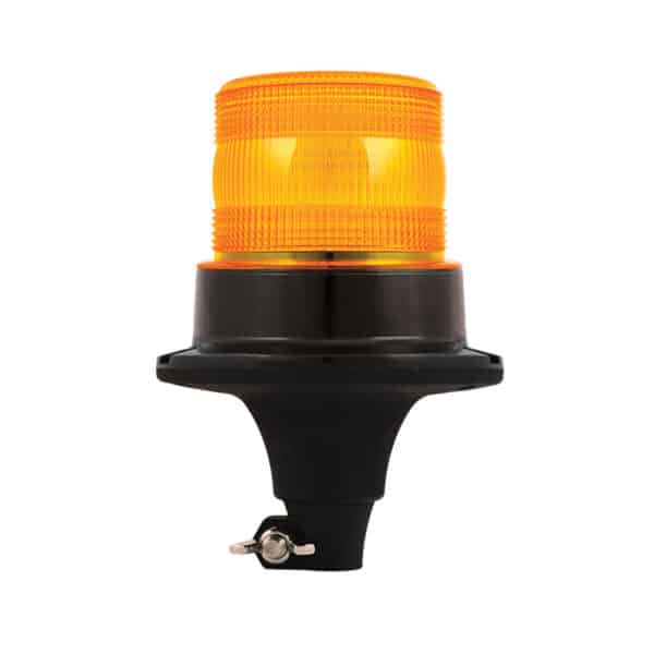 R10 LED flits-zwaailamp 10 - 30v met PC Flexi-DIN-voet - Afbeelding 1